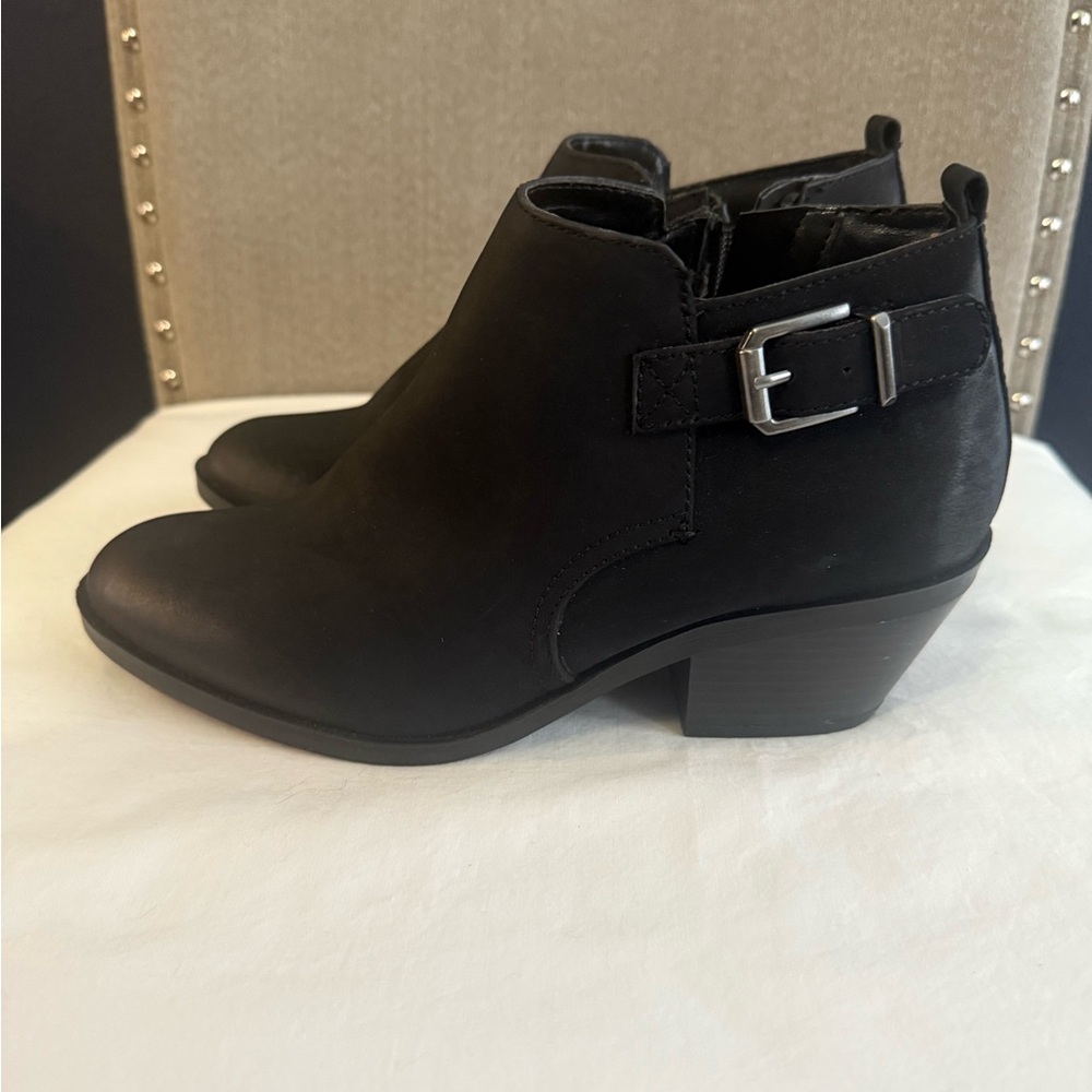 Sonoma Black Ankle Booties with Buckle - Picture 1 of 4